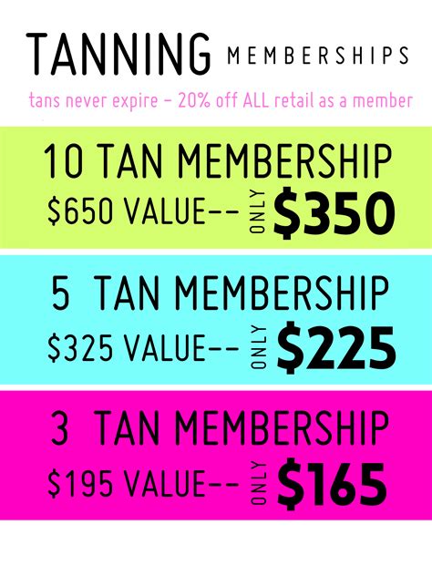 Spray Tan Memberships & Pricing .